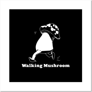 Walking Mushroom club Posters and Art